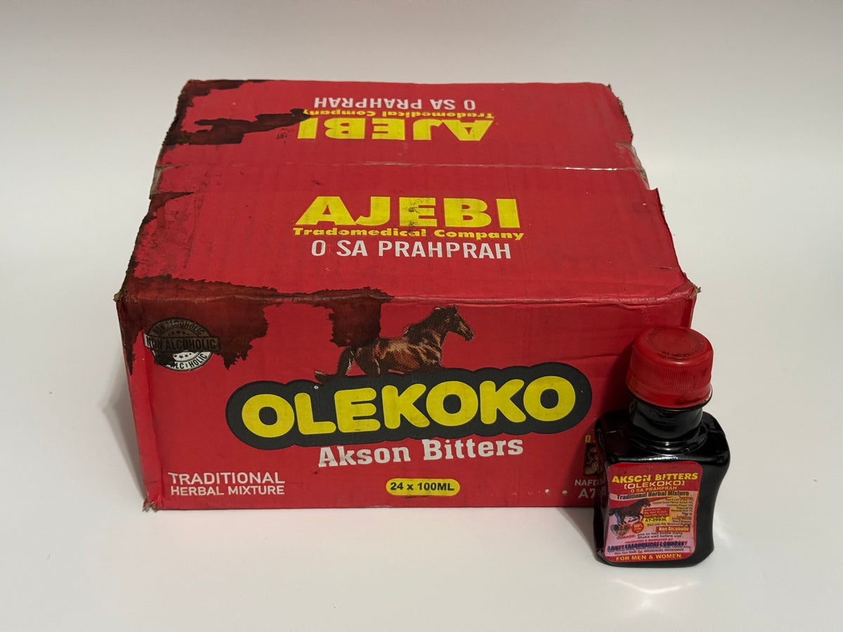 Olekoko Herbal Mixture box of 24 x 100ml bottles with one bottle