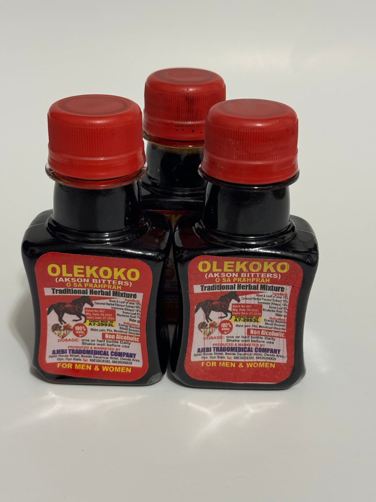 Olekoko Herbal Mixture pack of 3 x 100ml bottles