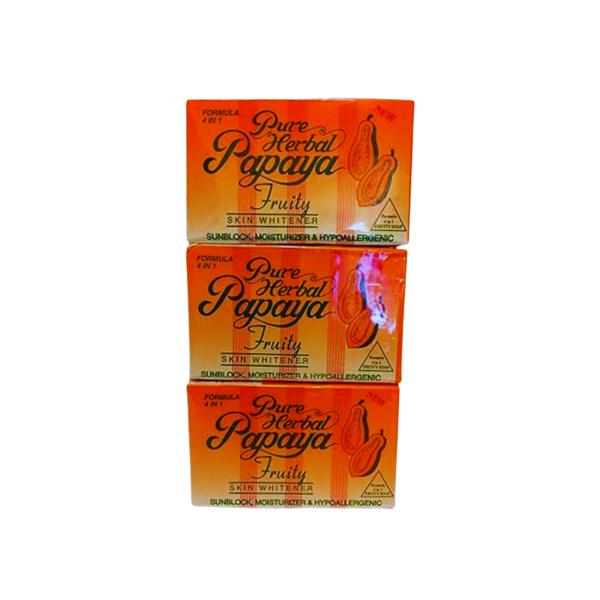 Pure Herbal Papaya Fruity Skin Brightening Bar