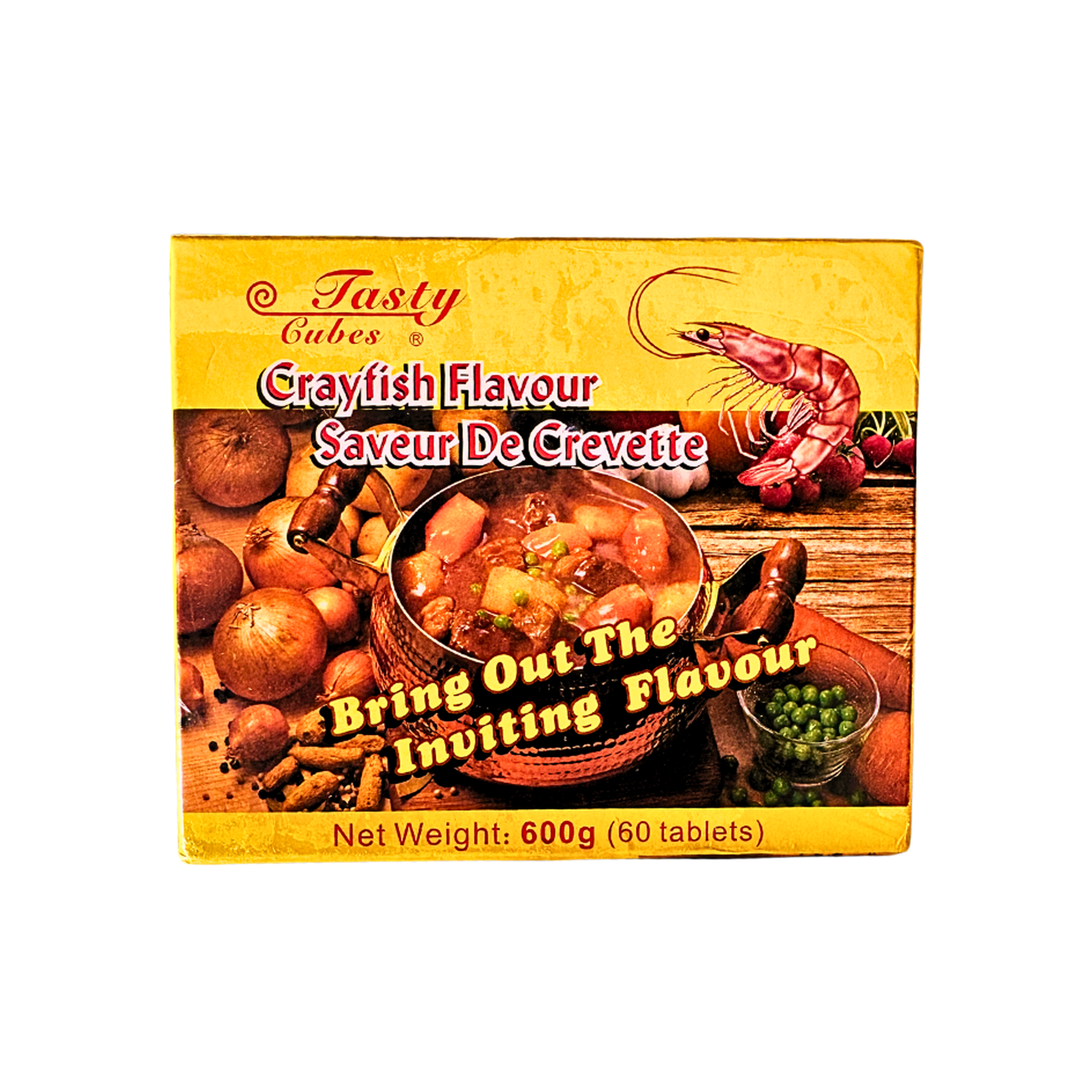 Tasty Cubes Crayfish Flavored Seasoning, 60 Tablets